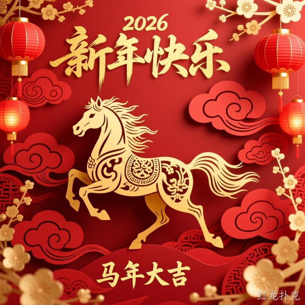 红龙扑克2026年新年祝福